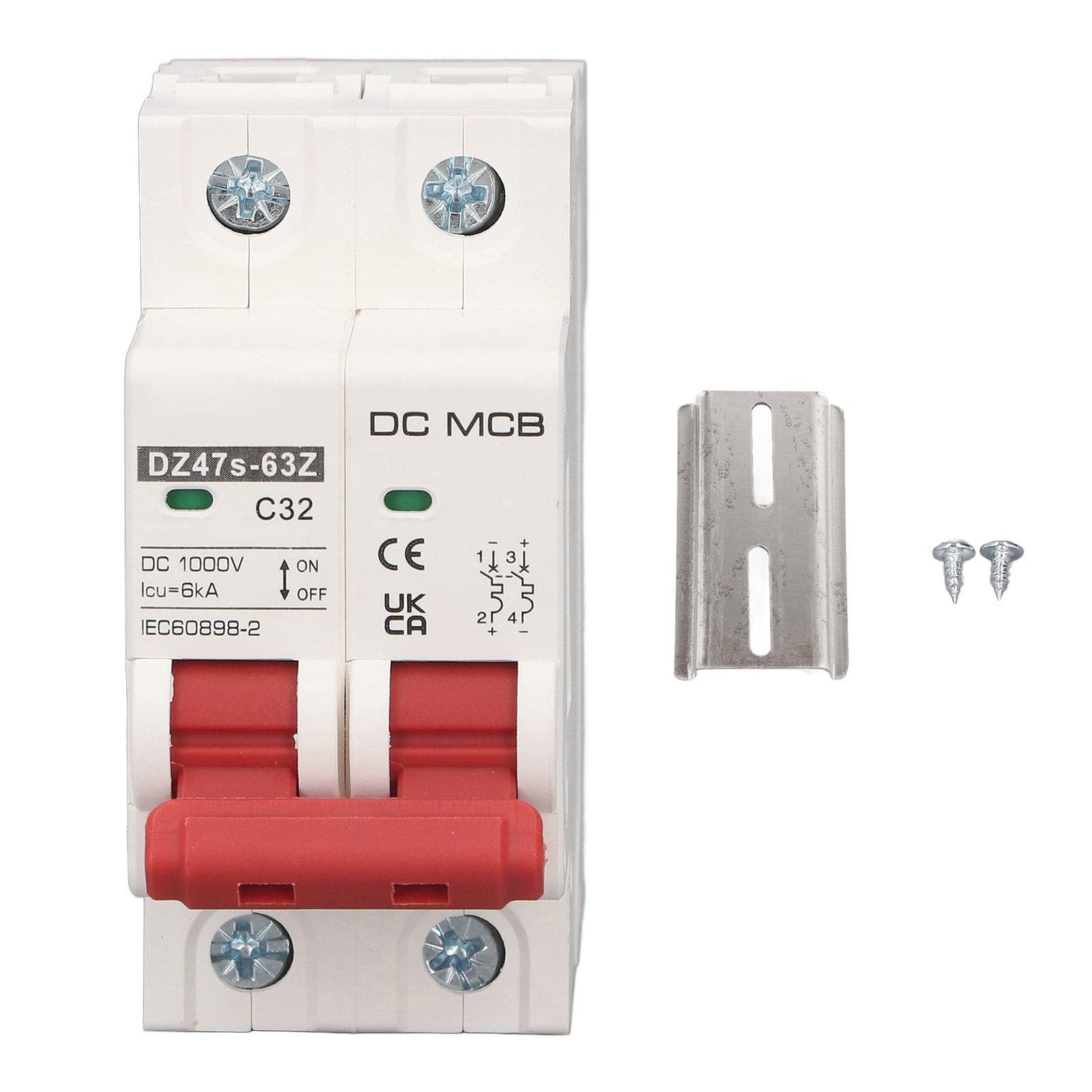 Disjuntor bifásico 50A 6kA