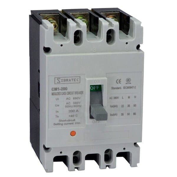 Disjuntor trifásico 125A caixa moldada