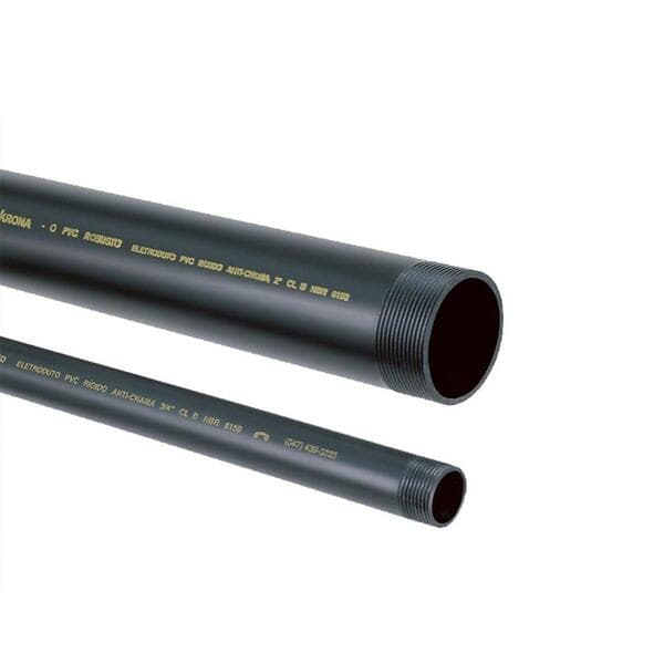 Eletroduto 3m rosca 2" preto