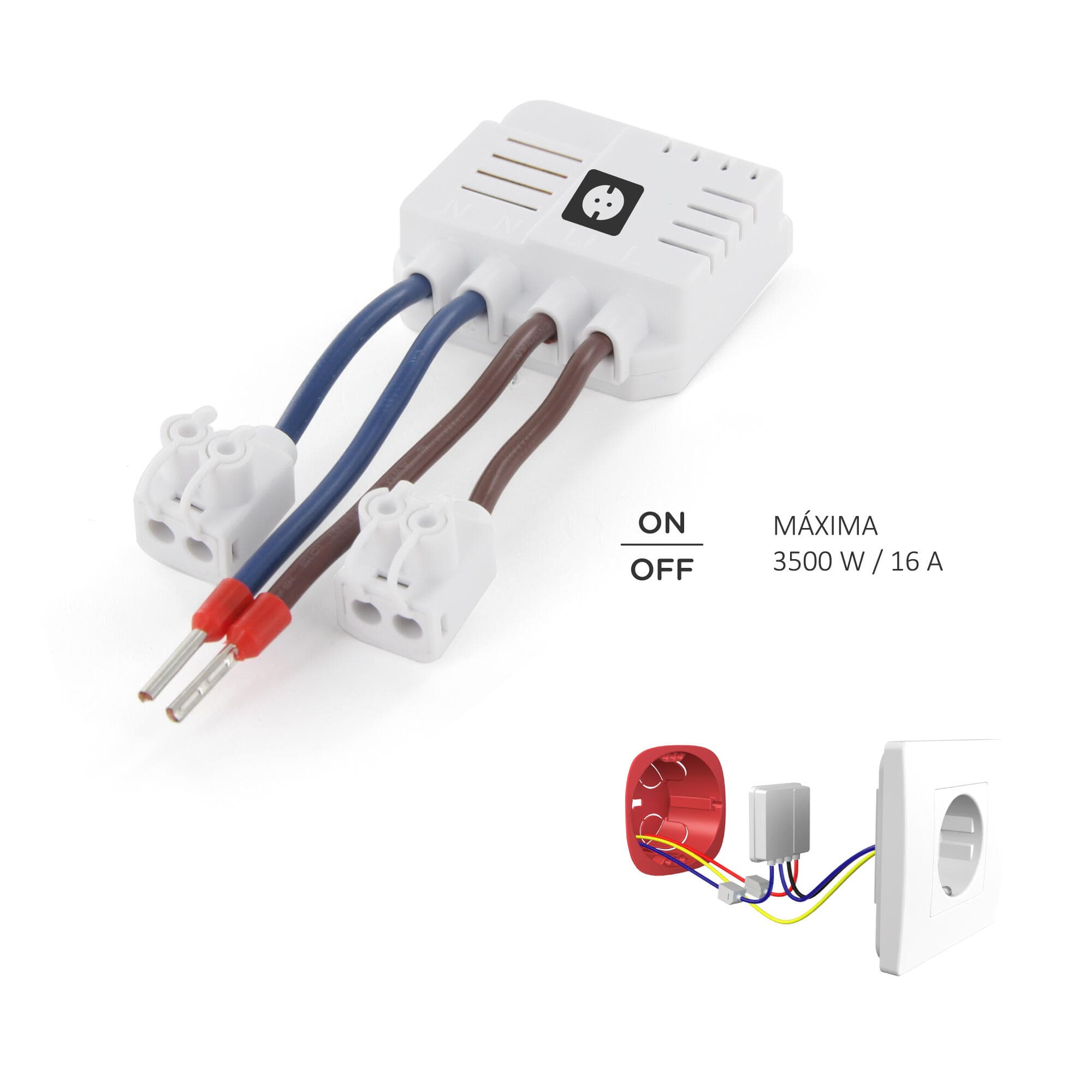 Módulo interruptor duplo simples