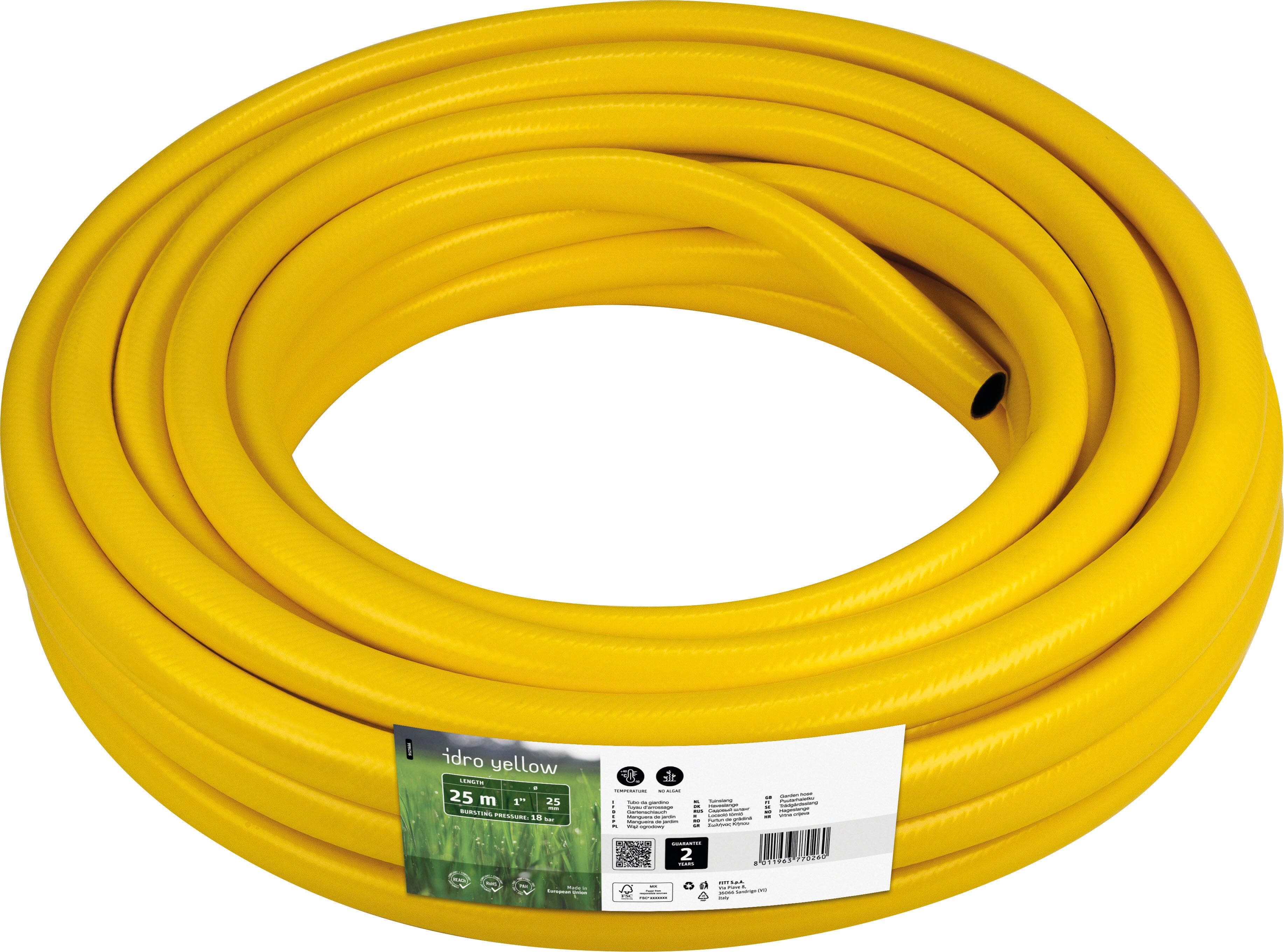 Mangueira corrugada 1" amarela 25m